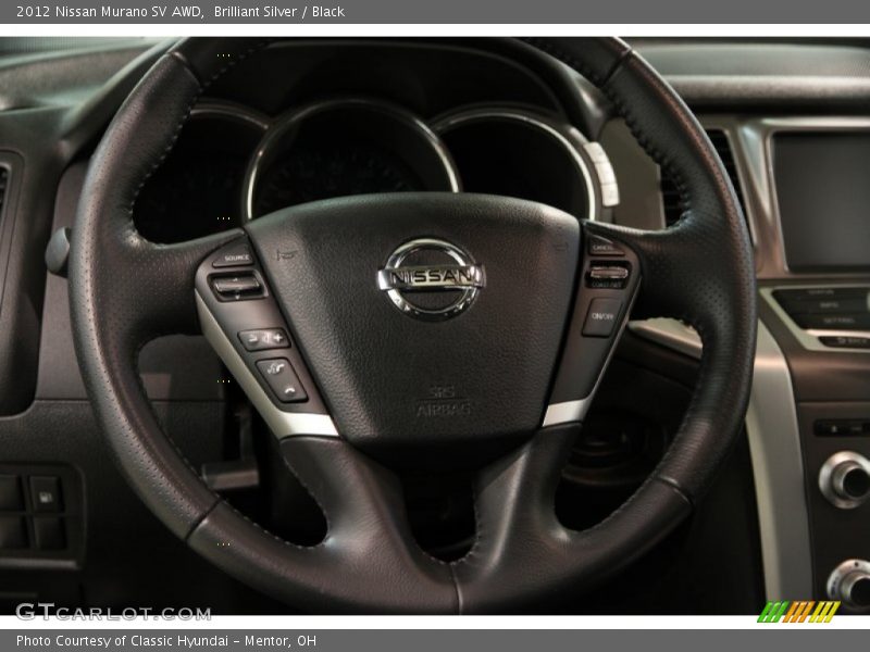 Brilliant Silver / Black 2012 Nissan Murano SV AWD