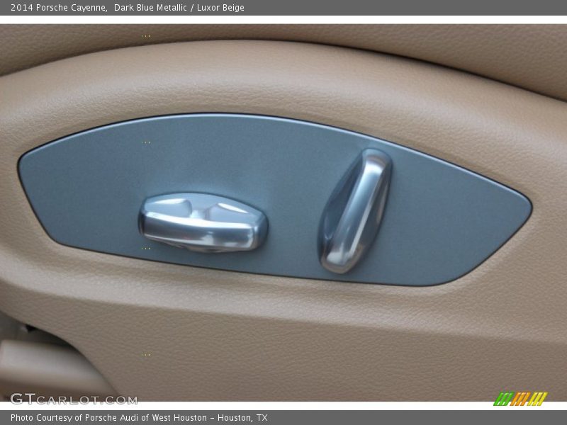 Dark Blue Metallic / Luxor Beige 2014 Porsche Cayenne
