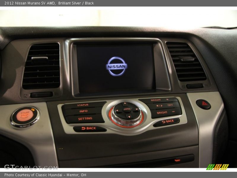 Brilliant Silver / Black 2012 Nissan Murano SV AWD