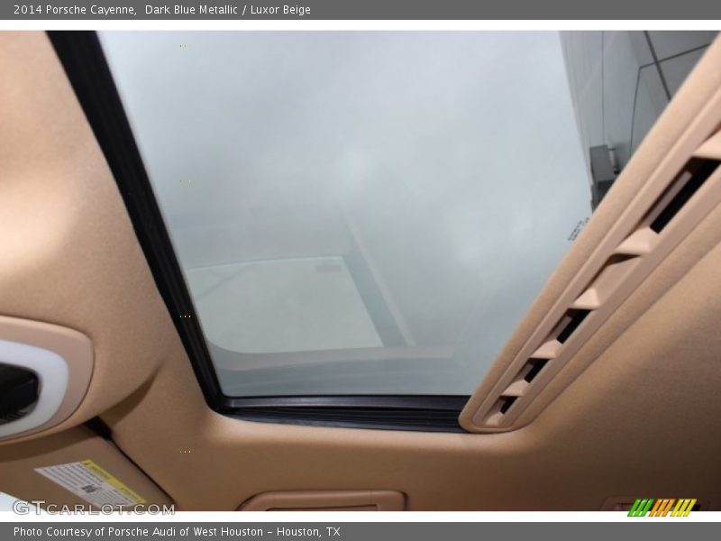 Dark Blue Metallic / Luxor Beige 2014 Porsche Cayenne