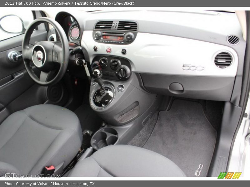 Argento (Silver) / Tessuto Grigio/Nero (Grey/Black) 2012 Fiat 500 Pop