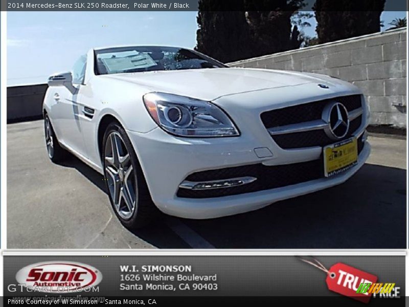 Polar White / Black 2014 Mercedes-Benz SLK 250 Roadster