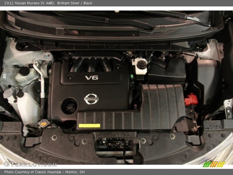 Brilliant Silver / Black 2012 Nissan Murano SV AWD