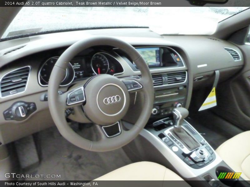 Velvet Beige/Moor Brown Interior - 2014 A5 2.0T quattro Cabriolet 