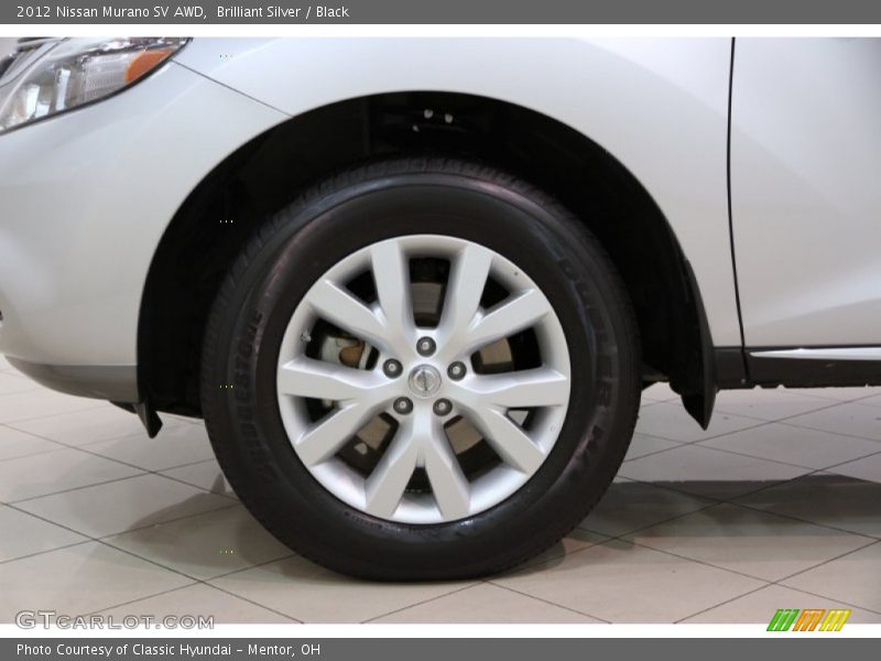 Brilliant Silver / Black 2012 Nissan Murano SV AWD