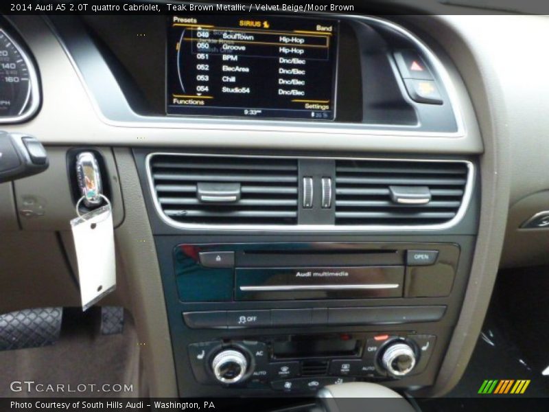 Teak Brown Metallic / Velvet Beige/Moor Brown 2014 Audi A5 2.0T quattro Cabriolet