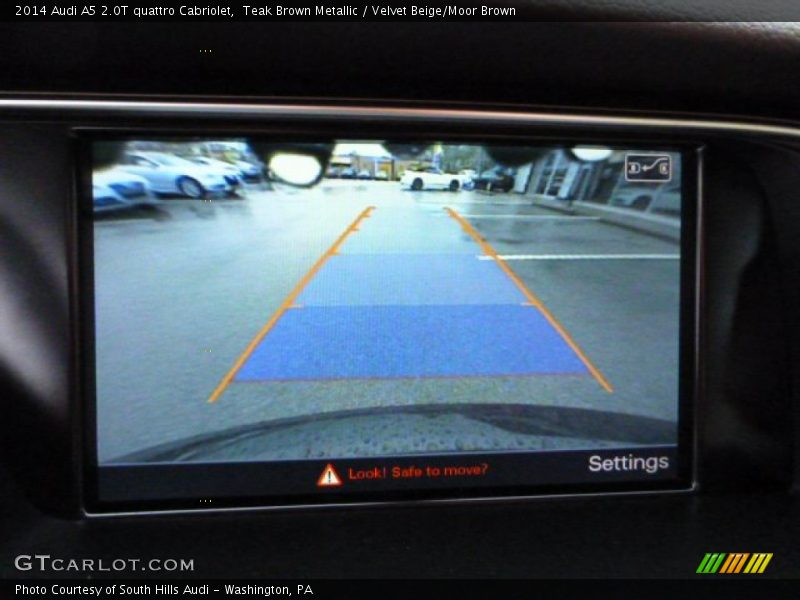 Teak Brown Metallic / Velvet Beige/Moor Brown 2014 Audi A5 2.0T quattro Cabriolet