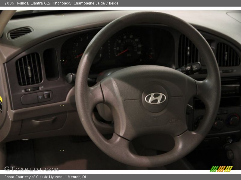 Champagne Beige / Beige 2006 Hyundai Elantra GLS Hatchback