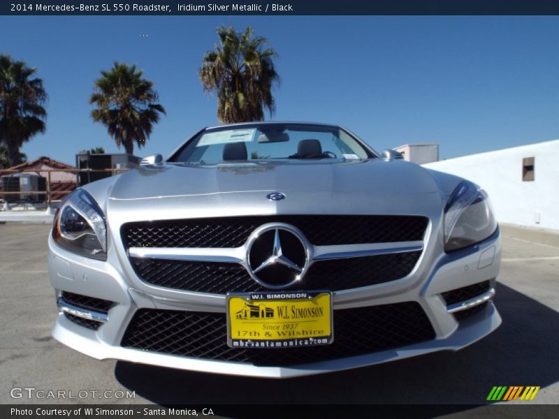 Iridium Silver Metallic / Black 2014 Mercedes-Benz SL 550 Roadster