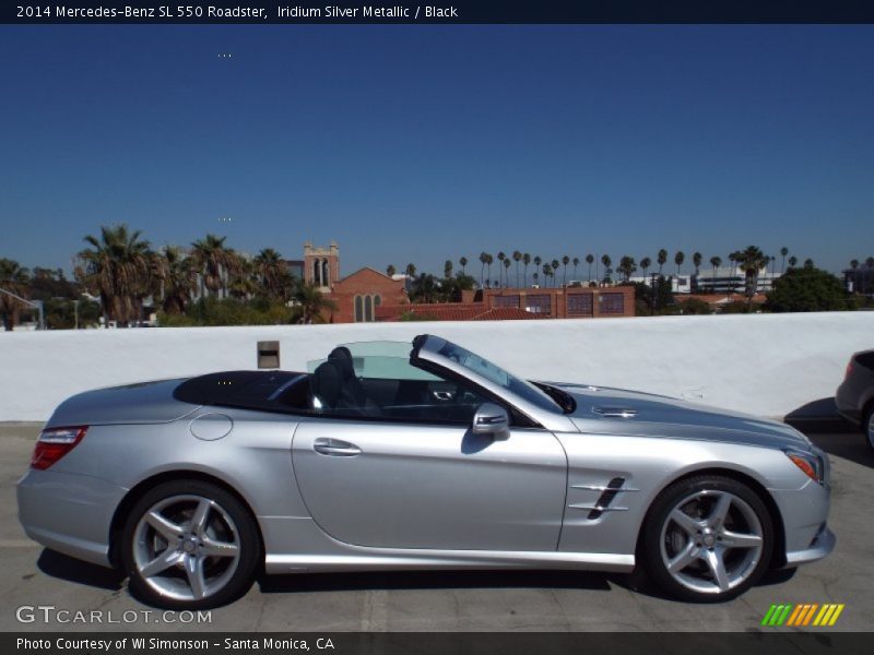 Iridium Silver Metallic / Black 2014 Mercedes-Benz SL 550 Roadster