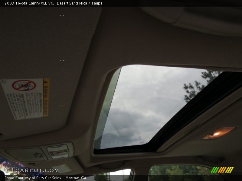 Desert Sand Mica / Taupe 2003 Toyota Camry XLE V6