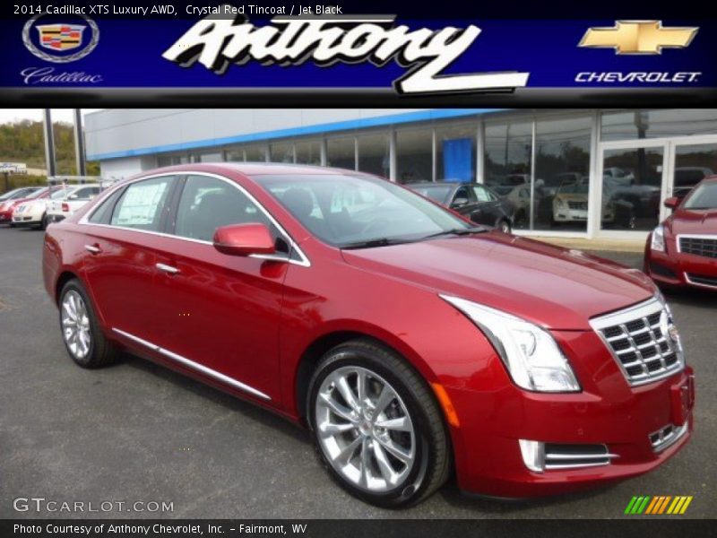 Crystal Red Tincoat / Jet Black 2014 Cadillac XTS Luxury AWD