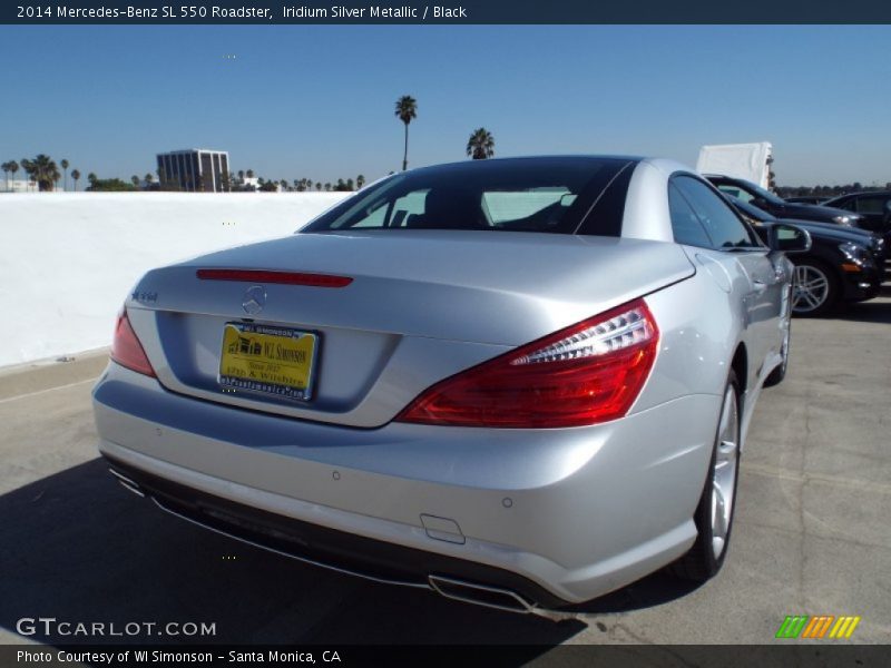 Iridium Silver Metallic / Black 2014 Mercedes-Benz SL 550 Roadster