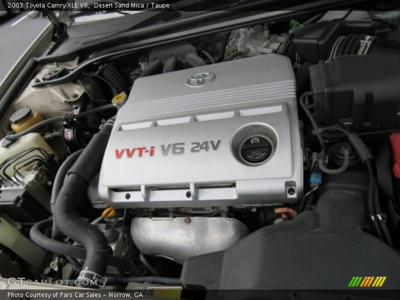 Desert Sand Mica / Taupe 2003 Toyota Camry XLE V6