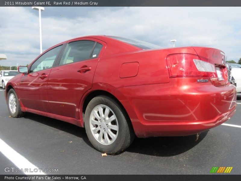 Rave Red / Medium Gray 2011 Mitsubishi Galant FE