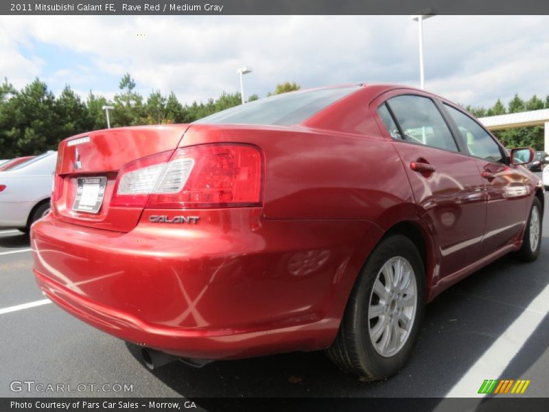 Rave Red / Medium Gray 2011 Mitsubishi Galant FE
