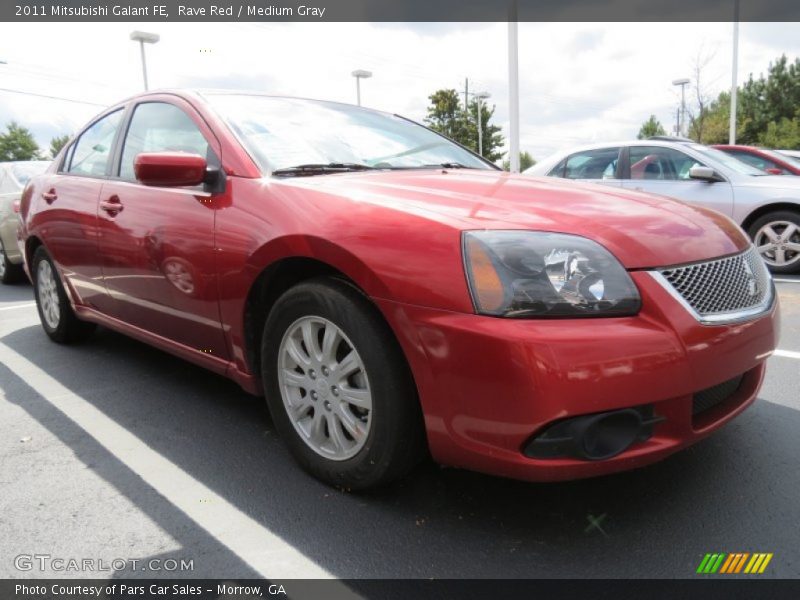 Rave Red / Medium Gray 2011 Mitsubishi Galant FE