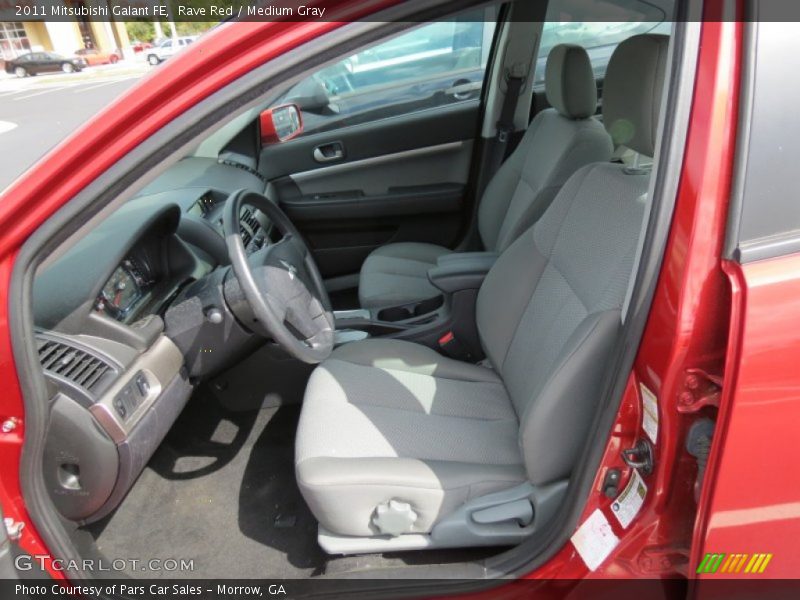 Rave Red / Medium Gray 2011 Mitsubishi Galant FE
