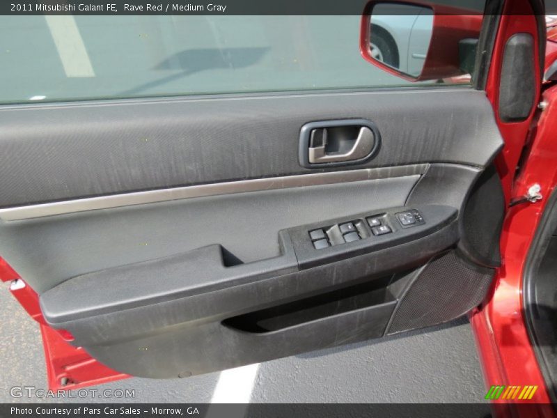 Rave Red / Medium Gray 2011 Mitsubishi Galant FE
