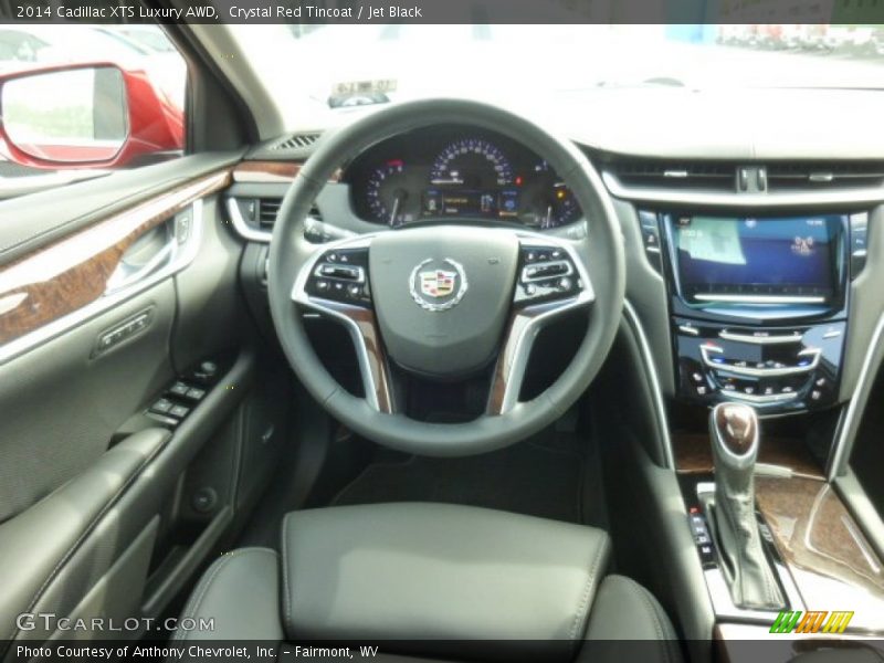 Crystal Red Tincoat / Jet Black 2014 Cadillac XTS Luxury AWD