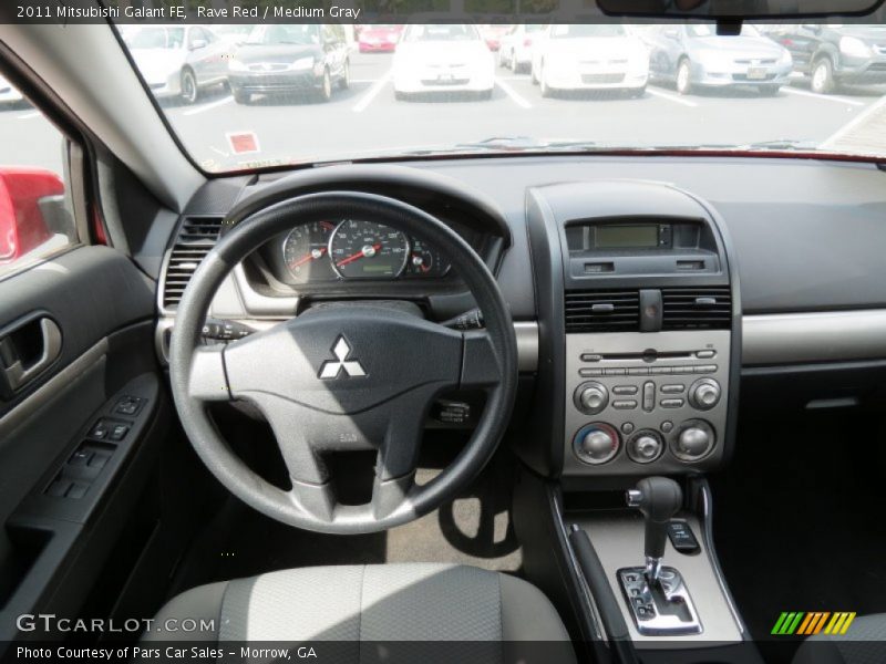 Rave Red / Medium Gray 2011 Mitsubishi Galant FE