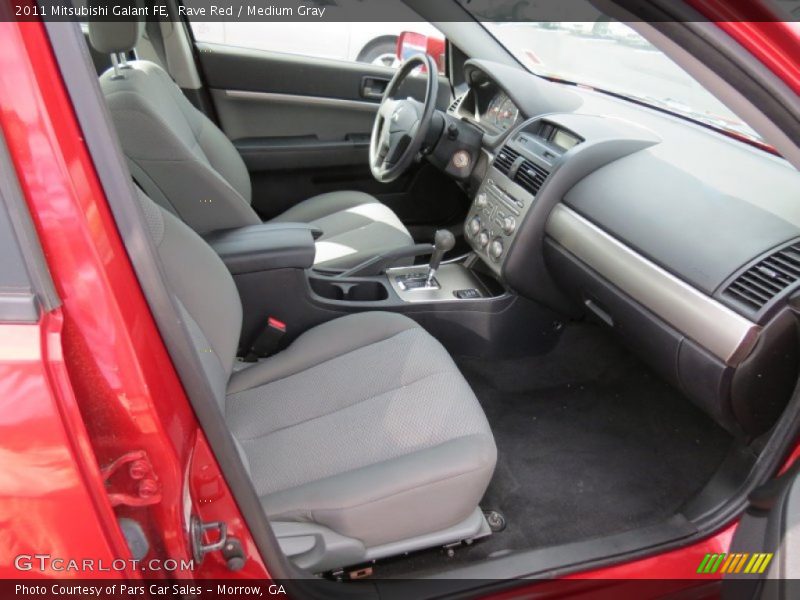 Rave Red / Medium Gray 2011 Mitsubishi Galant FE