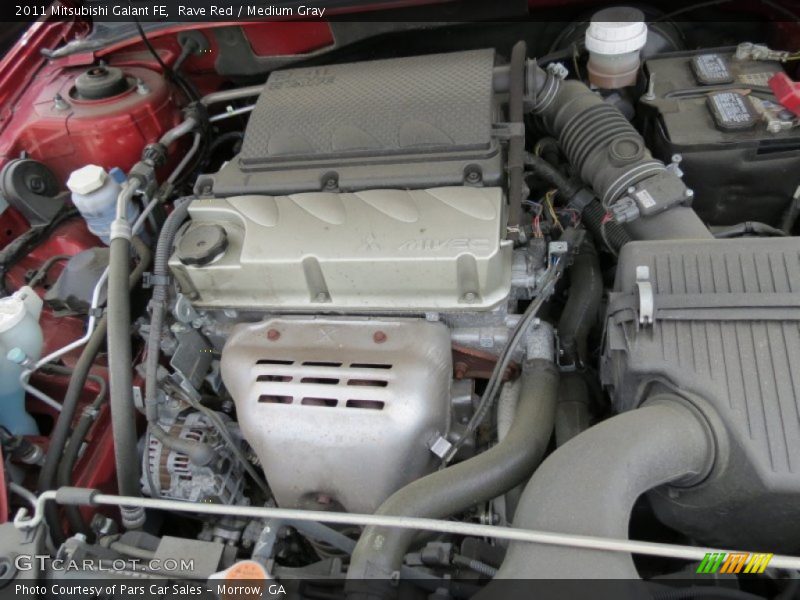Rave Red / Medium Gray 2011 Mitsubishi Galant FE