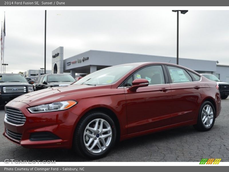 Sunset / Dune 2014 Ford Fusion SE