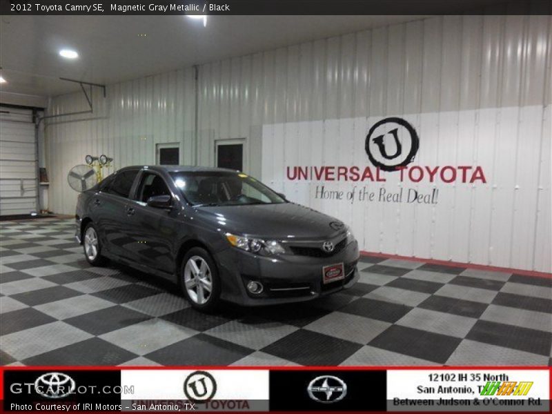 Magnetic Gray Metallic / Black 2012 Toyota Camry SE