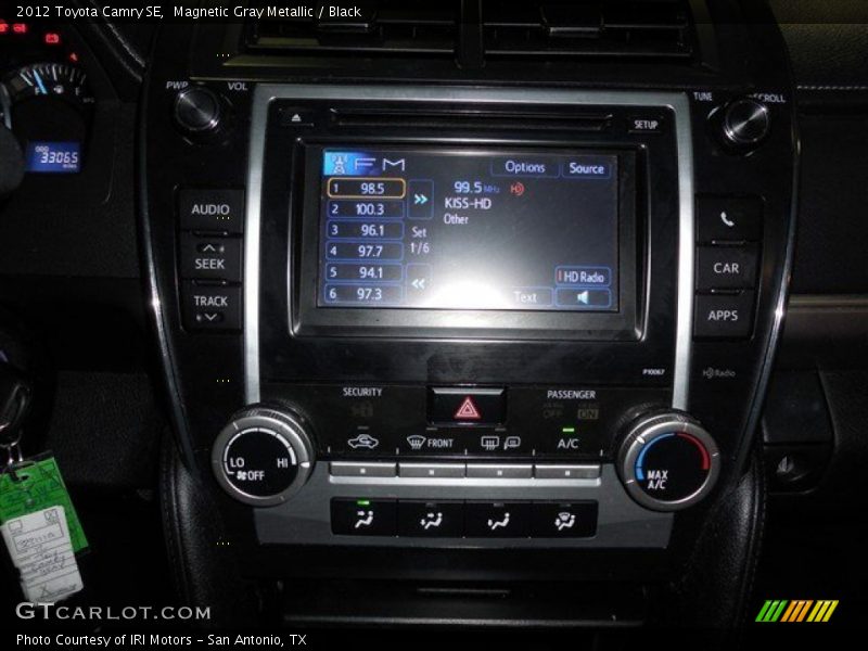 Magnetic Gray Metallic / Black 2012 Toyota Camry SE