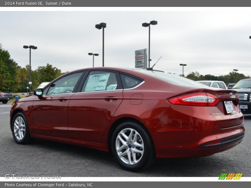 Sunset / Dune 2014 Ford Fusion SE