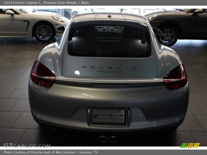 Rhodium Silver Metallic / Black 2014 Porsche Cayman S