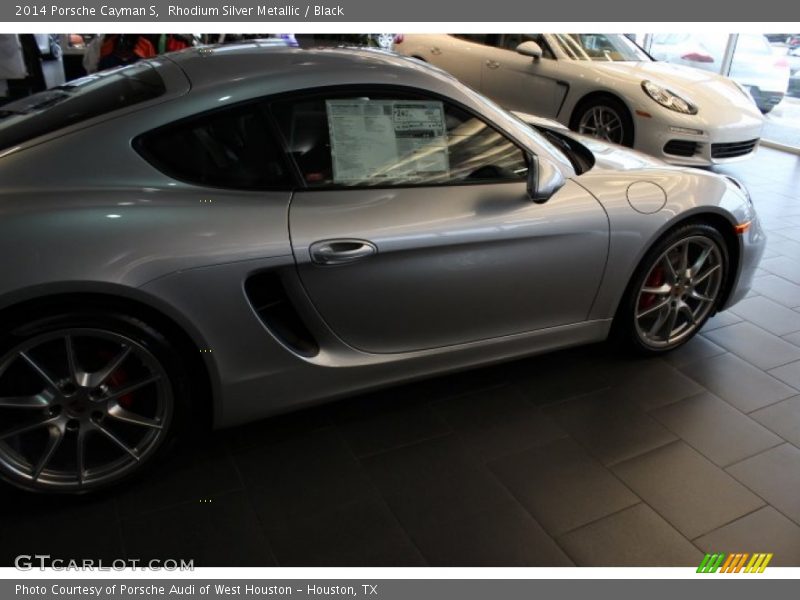 Rhodium Silver Metallic / Black 2014 Porsche Cayman S