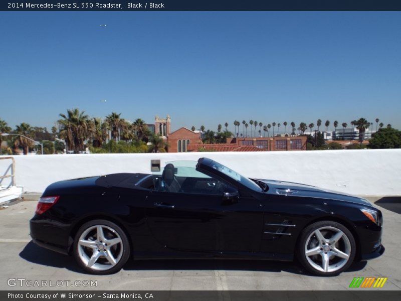 Black / Black 2014 Mercedes-Benz SL 550 Roadster