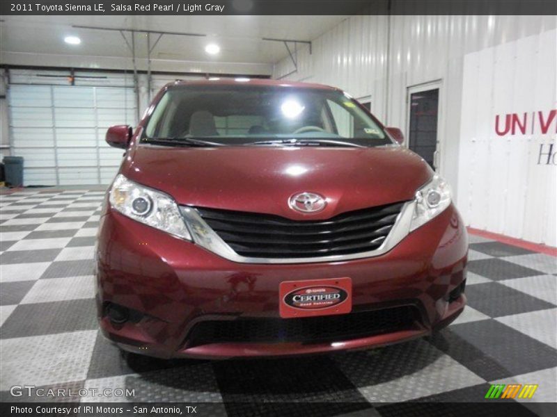 Salsa Red Pearl / Light Gray 2011 Toyota Sienna LE