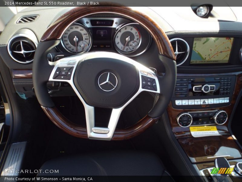 Black / Black 2014 Mercedes-Benz SL 550 Roadster