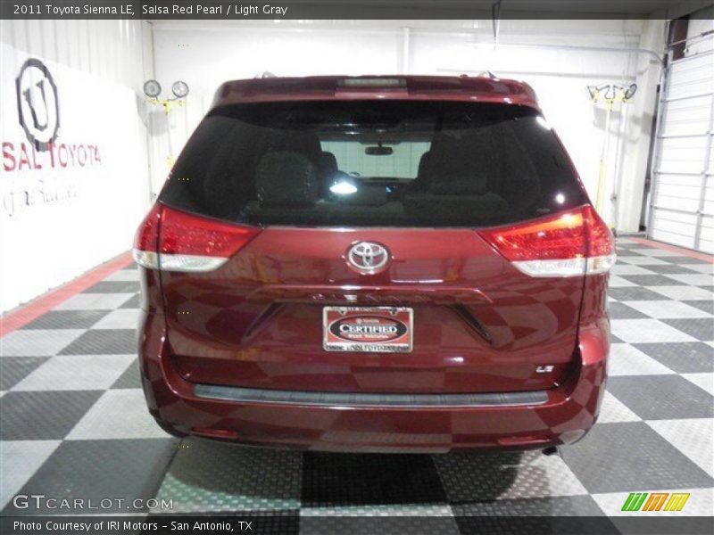 Salsa Red Pearl / Light Gray 2011 Toyota Sienna LE