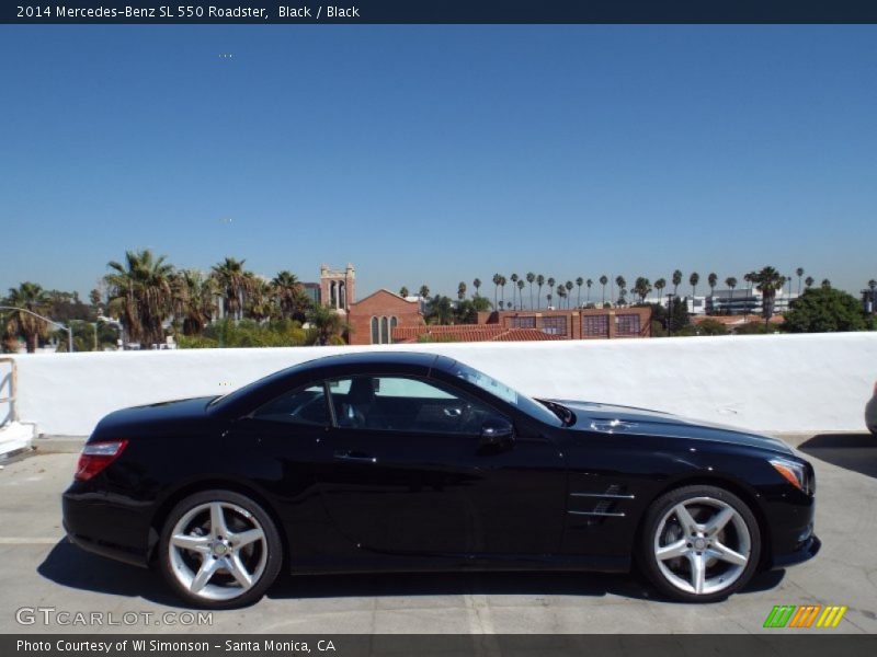 Black / Black 2014 Mercedes-Benz SL 550 Roadster