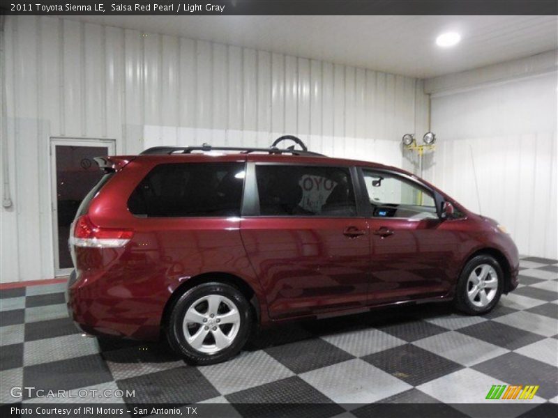 Salsa Red Pearl / Light Gray 2011 Toyota Sienna LE