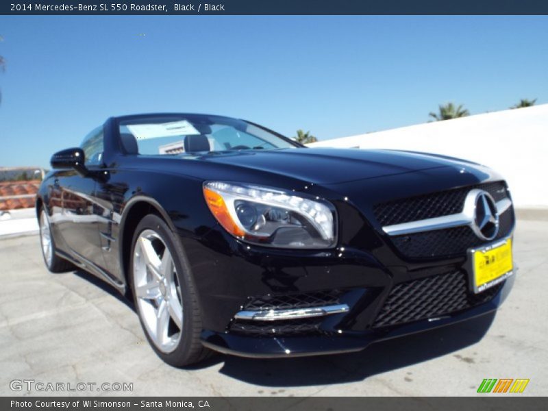Black / Black 2014 Mercedes-Benz SL 550 Roadster
