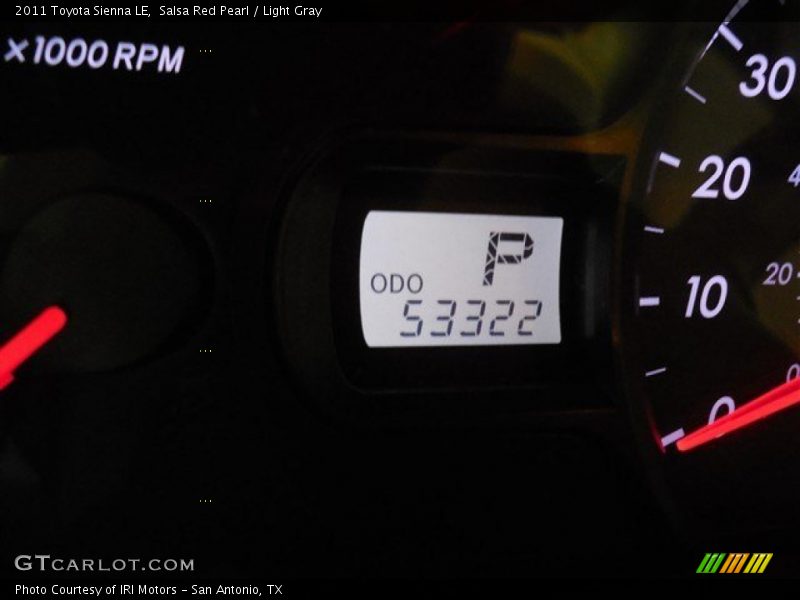 Salsa Red Pearl / Light Gray 2011 Toyota Sienna LE