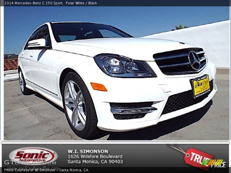 Polar White / Black 2014 Mercedes-Benz C 250 Sport