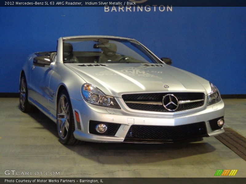 Iridium Silver Metallic / Black 2012 Mercedes-Benz SL 63 AMG Roadster