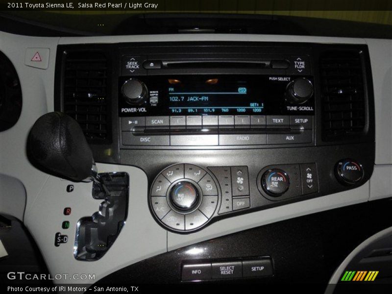 Salsa Red Pearl / Light Gray 2011 Toyota Sienna LE