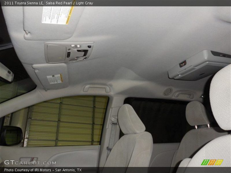 Salsa Red Pearl / Light Gray 2011 Toyota Sienna LE