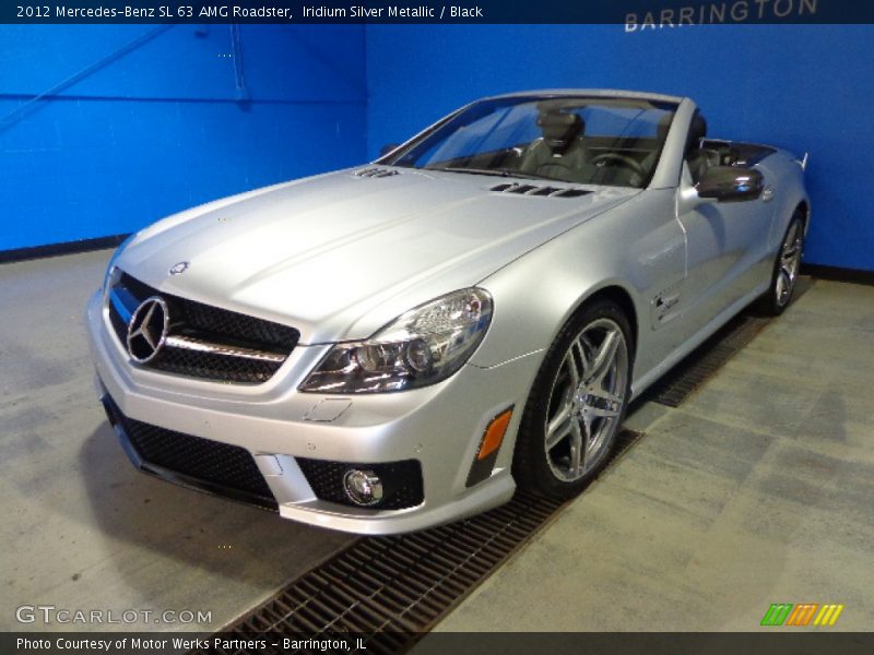 Iridium Silver Metallic / Black 2012 Mercedes-Benz SL 63 AMG Roadster