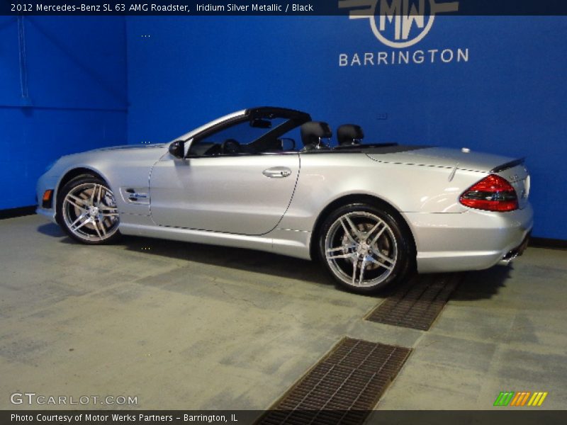 Iridium Silver Metallic / Black 2012 Mercedes-Benz SL 63 AMG Roadster