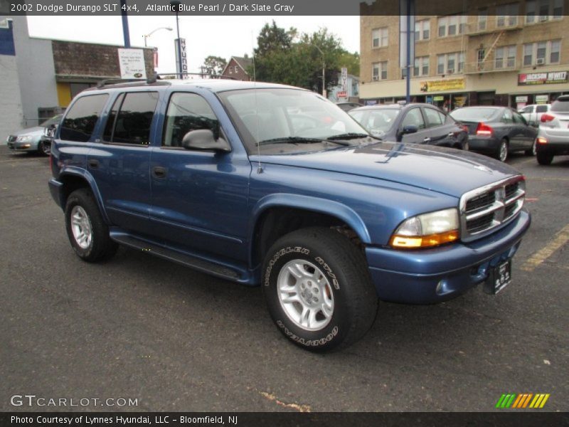 Atlantic Blue Pearl / Dark Slate Gray 2002 Dodge Durango SLT 4x4