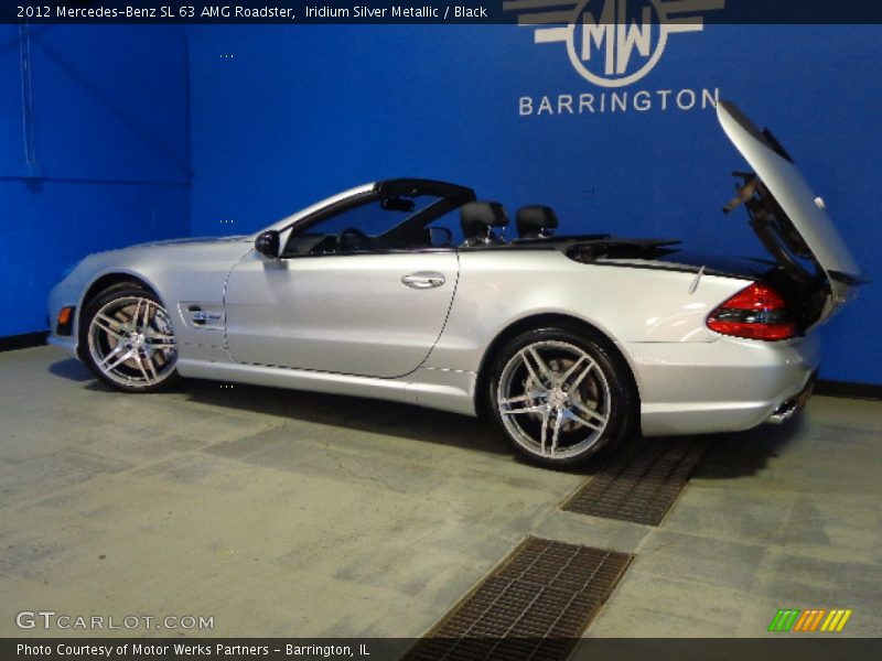 Iridium Silver Metallic / Black 2012 Mercedes-Benz SL 63 AMG Roadster