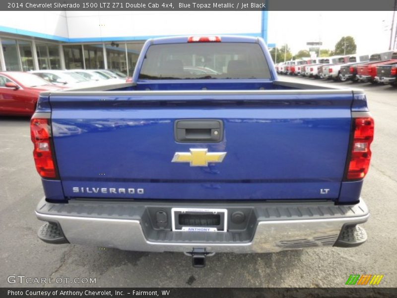 Blue Topaz Metallic / Jet Black 2014 Chevrolet Silverado 1500 LTZ Z71 Double Cab 4x4